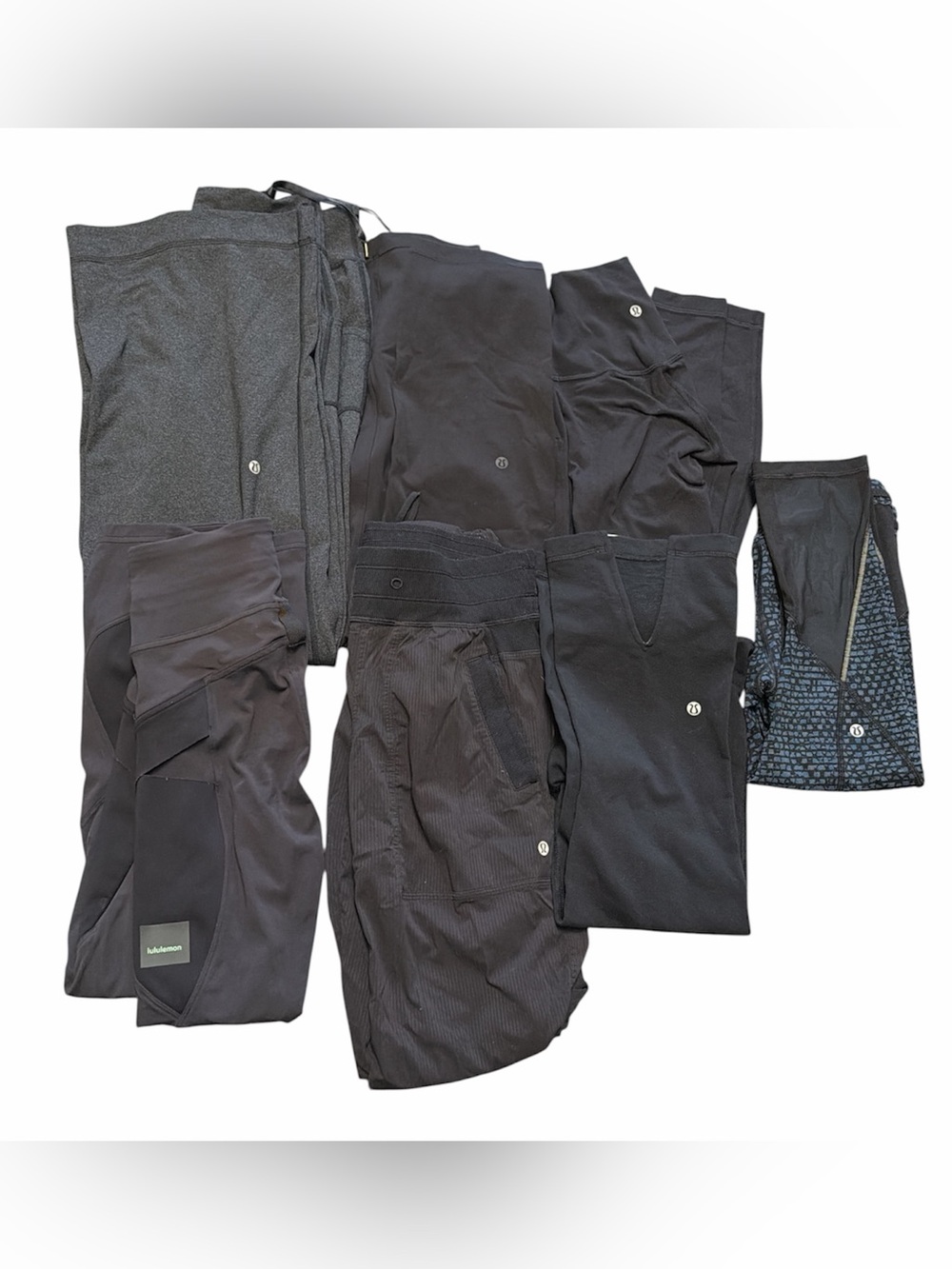 Lululemon bundle of 7 pairs legging+pants+capris size 2